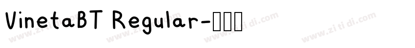 VinetaBT Regular字体转换